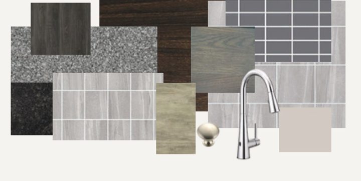 Palette de finitions foncée
